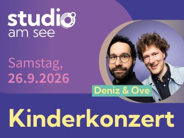 Tickets für STUDIO am See 2026 - Kinderkonzert am 26.09.2026 - Karten kaufen